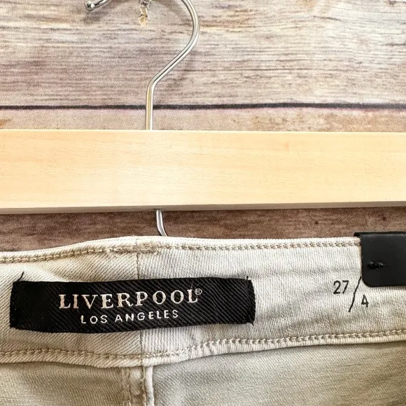 Liverpool Jeans Women’s Size 4/27 Abby High Rise Ankle Skinny Chai Tan NWT