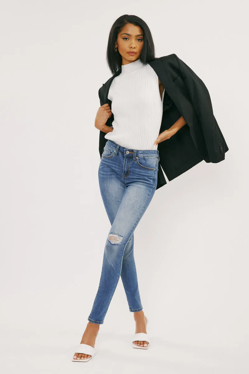 Logan Mid Rise Super Skinny