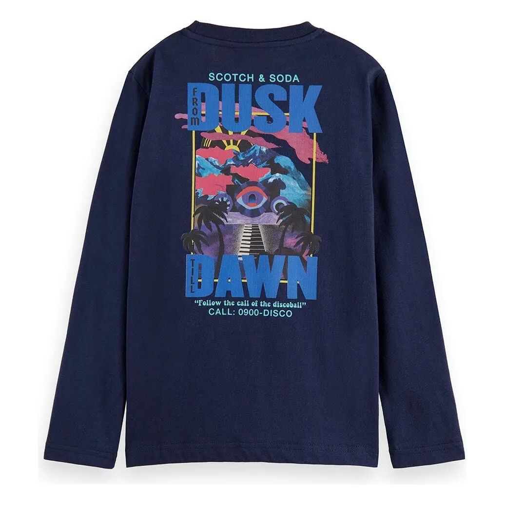 Long-Sleeved Artwork T-Shirt - Night