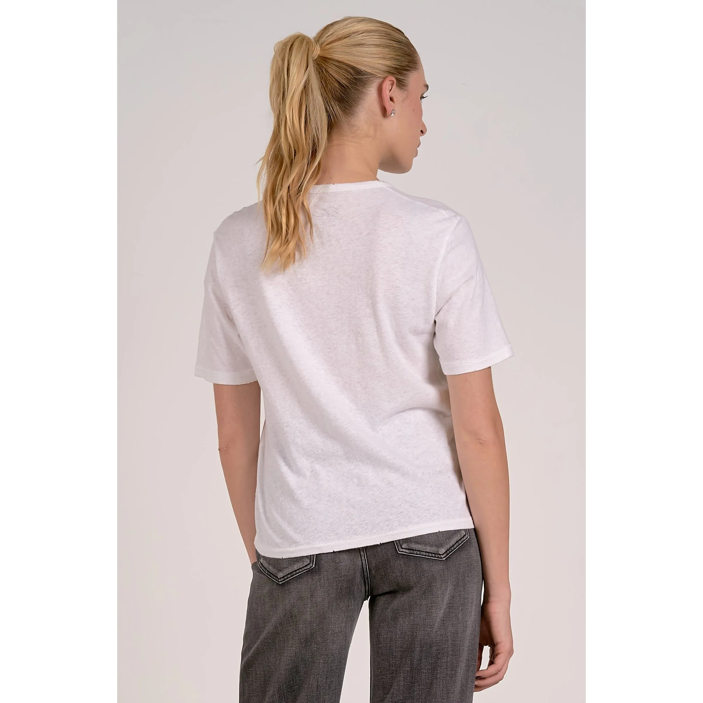 'LOVE' Graphic Tee with Chest Pocket