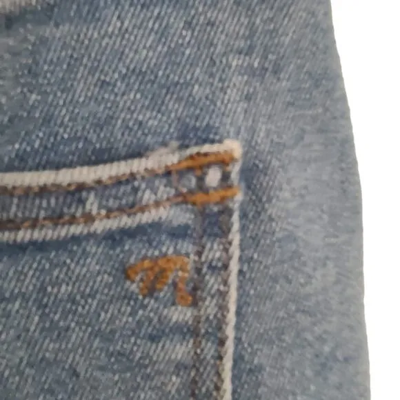 MADEWELL 10&quot; High Rise Skinny Crop Jeans in Horne Wash AJ179 Women's 29