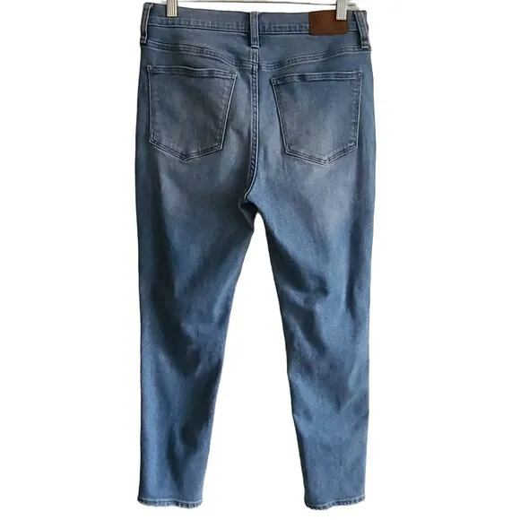MADEWELL 10&quot; High Rise Skinny Crop Jeans in Horne Wash AJ179 Women's 29