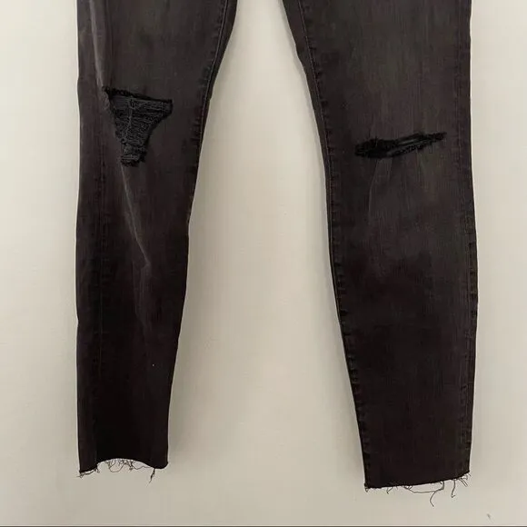 Madewell 9&quot; Mid-Rise Skinny Jeans in Black Sea