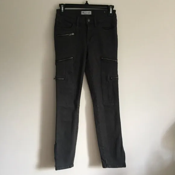 MADEWELL Black Zipper Skinny Skinny Jeans 24