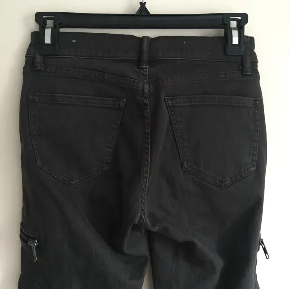 MADEWELL Black Zipper Skinny Skinny Jeans 24