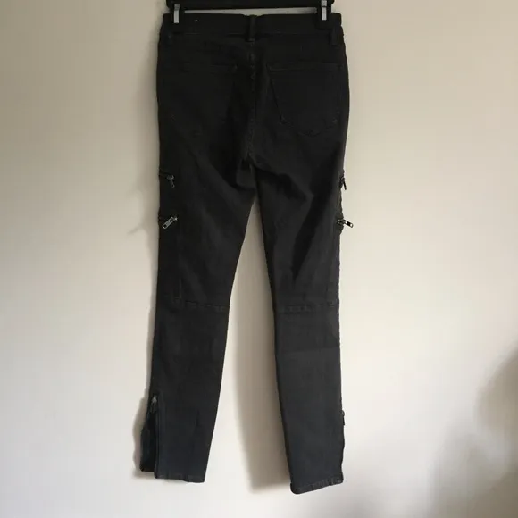 MADEWELL Black Zipper Skinny Skinny Jeans 24