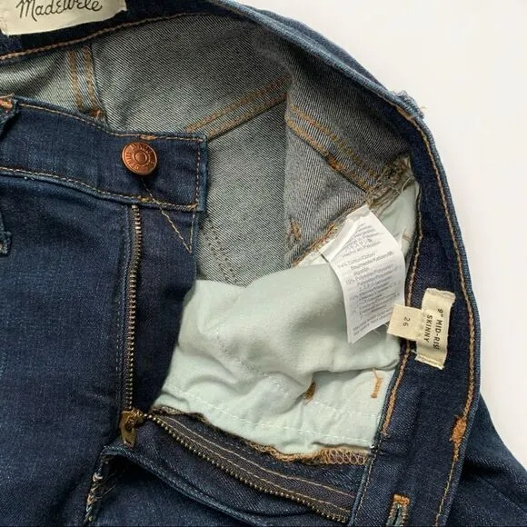 MADEWELL Dark Wash 9” Skinny Jeans!