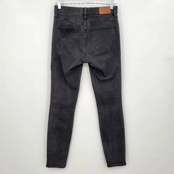 Madewell High Riser Skinny Skinny Jeans in Black Forest Wash