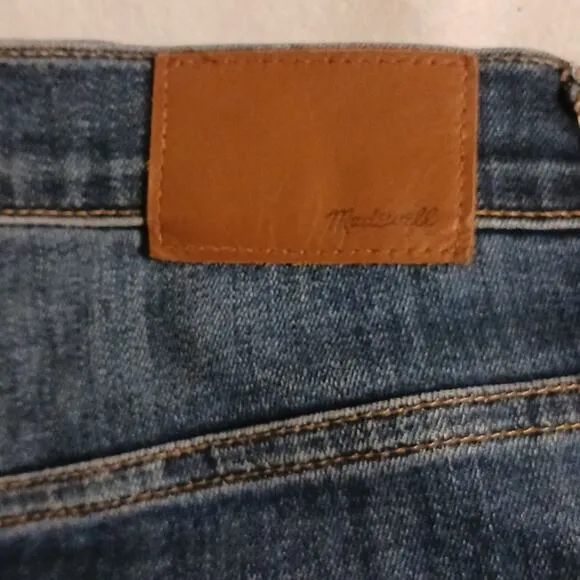 Madewell Jeans 10&quot; High Rise Women's Sz 29 Dark Blue Skinny Atlantic Whiskered