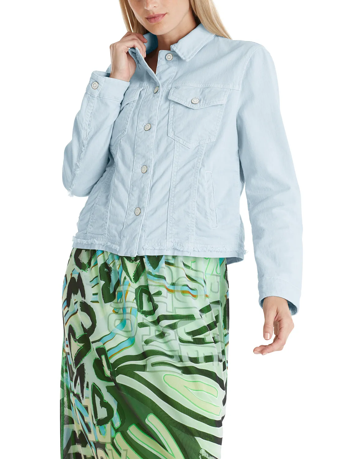MarcCain "Rethink Together” denim jacket VS 31.16 D02