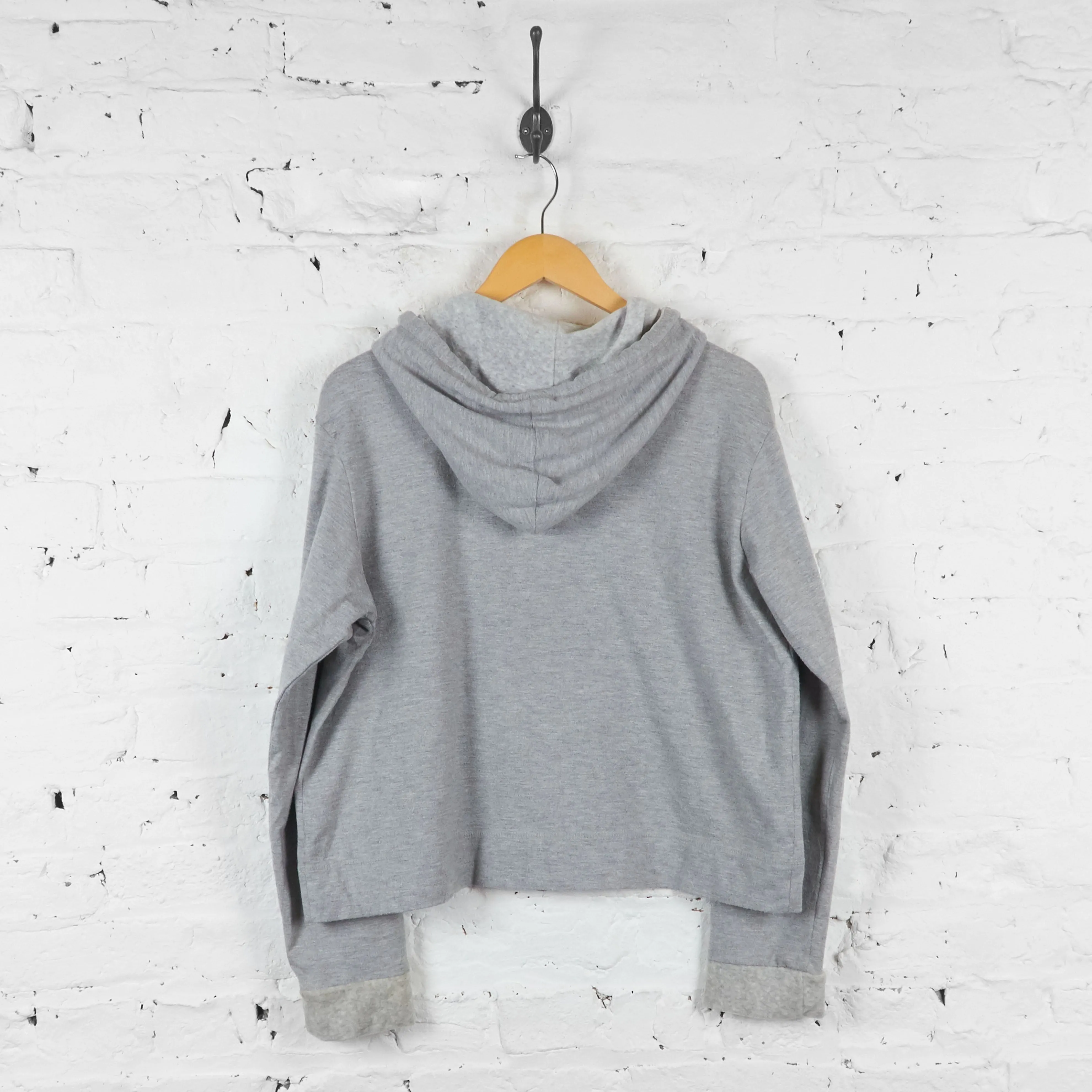 Mickey and Minnie Mouse Disney Full Zip Hoodie - Grey - Womens L