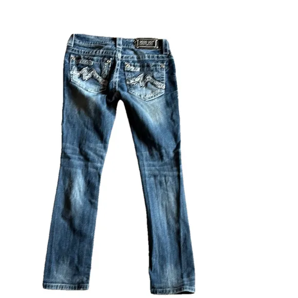 Miss Me Blue Skinny Distressed Jeans