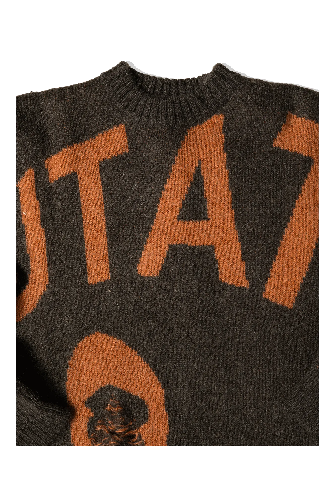 Mutate Distressed Creneck Sweater