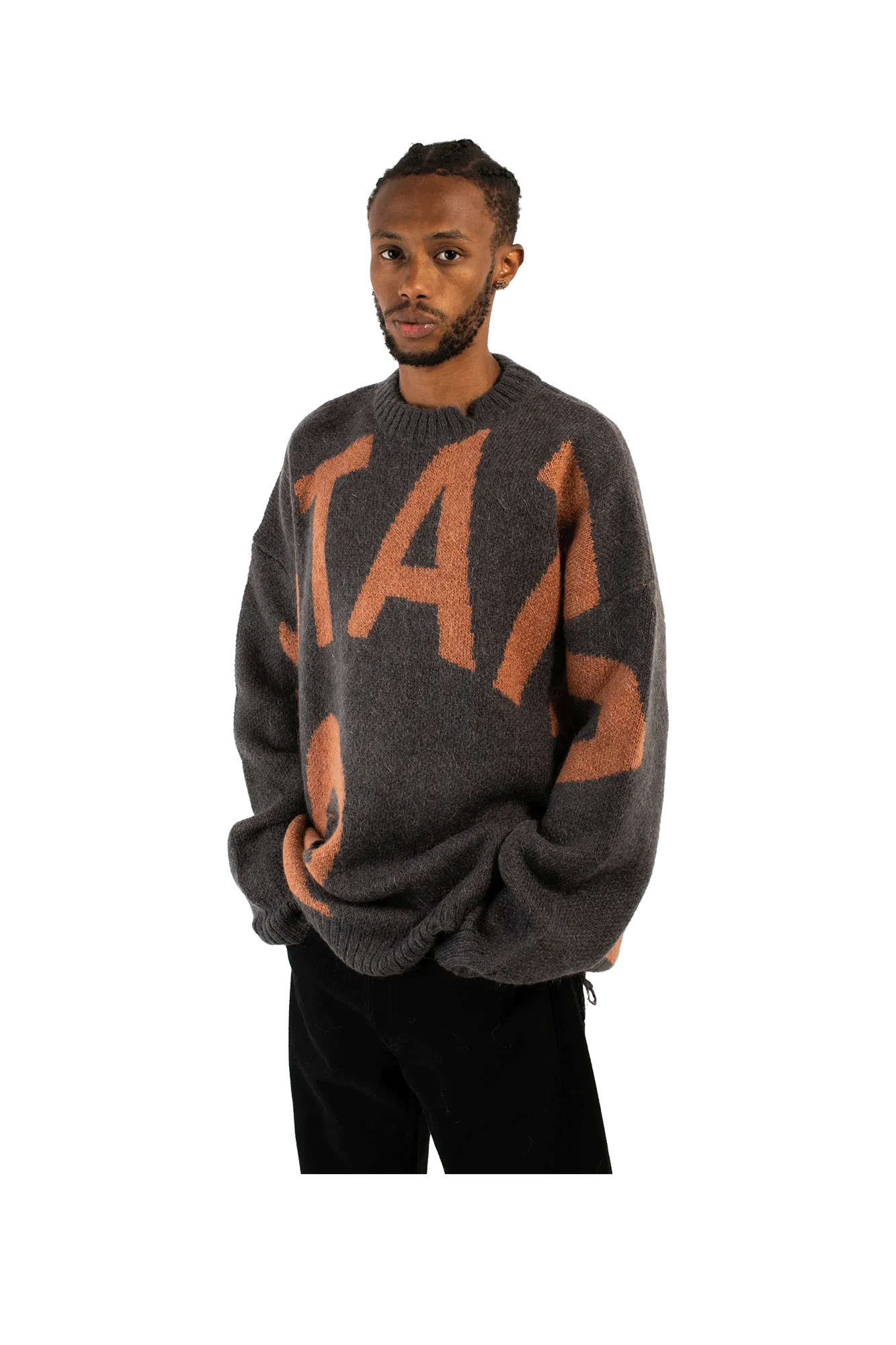 Mutate Distressed Creneck Sweater