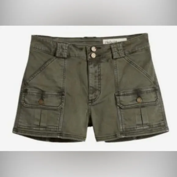 MWT Pistola Chester Cargo Utility Shorts Olive Green Size S