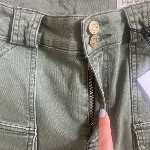 MWT Pistola Chester Cargo Utility Shorts Olive Green Size S
