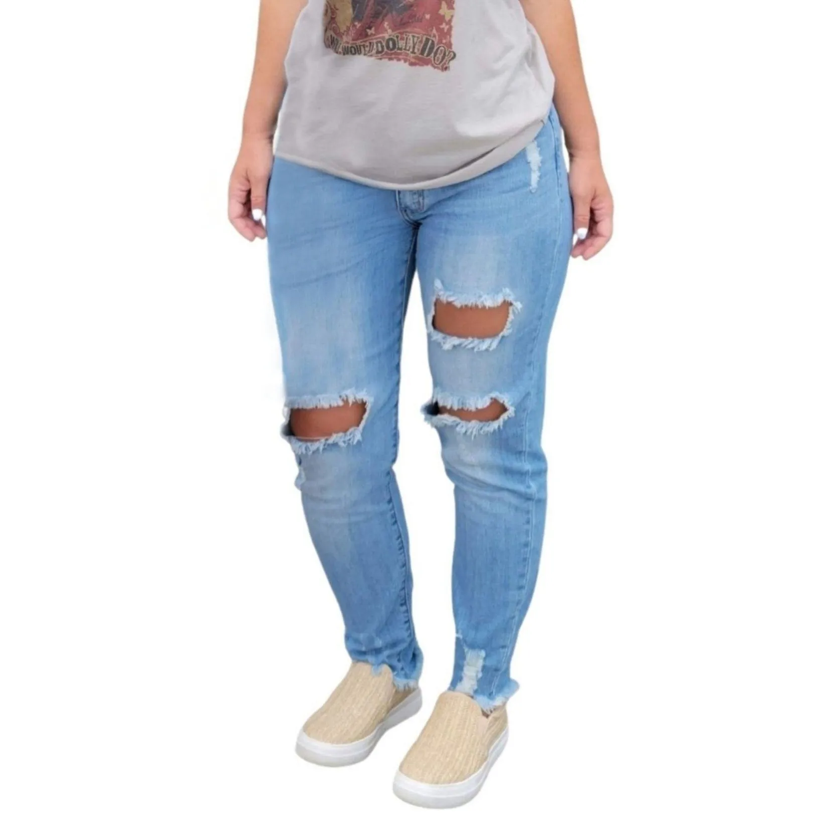Nature Denim BY KANCAN Light Wash Skinny Jeans NT2106L