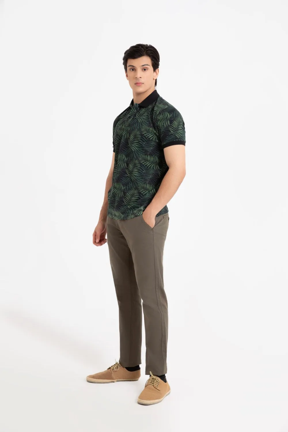 Navy Collar T-Shirt