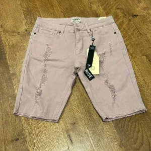 NWT Denim Blvd Women’s Capri Shorts Purple Size Medium