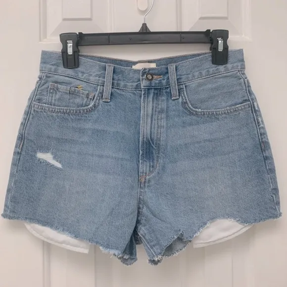 NWT Favorite Daughter high rise Juno cutoff floral detail denim shorts - size 27