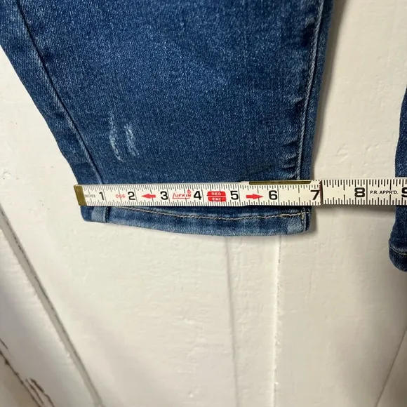 NWT Judy Blue Straight distressed embroidered denim jeans size 11/30