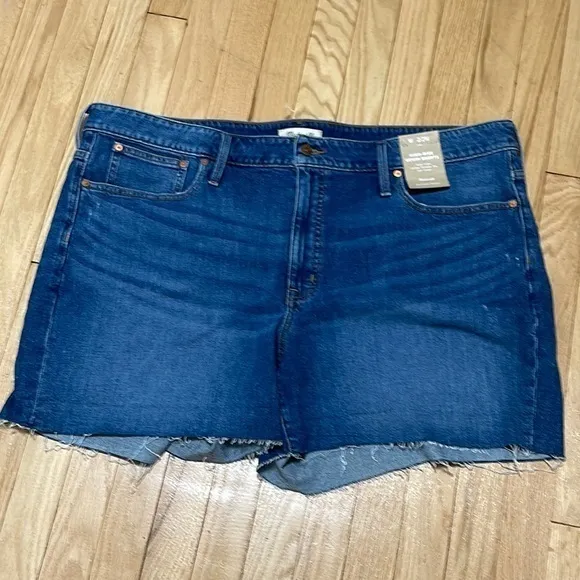 NWT plus size madewell high rise denim shorts size 22W