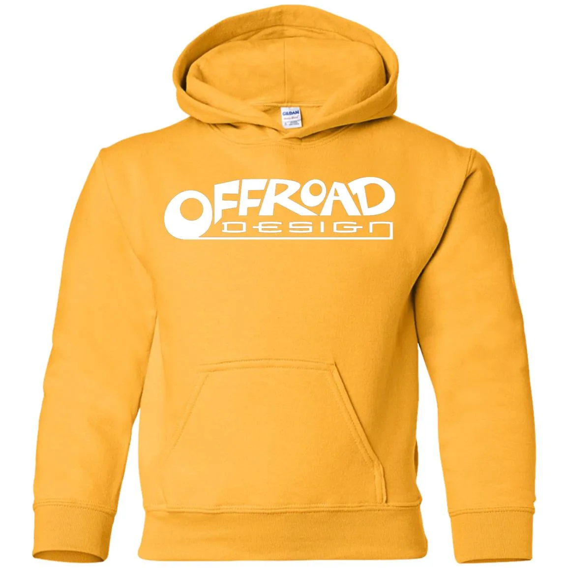 Offroad Design white logo G185B Gildan Youth Pullover Hoodie