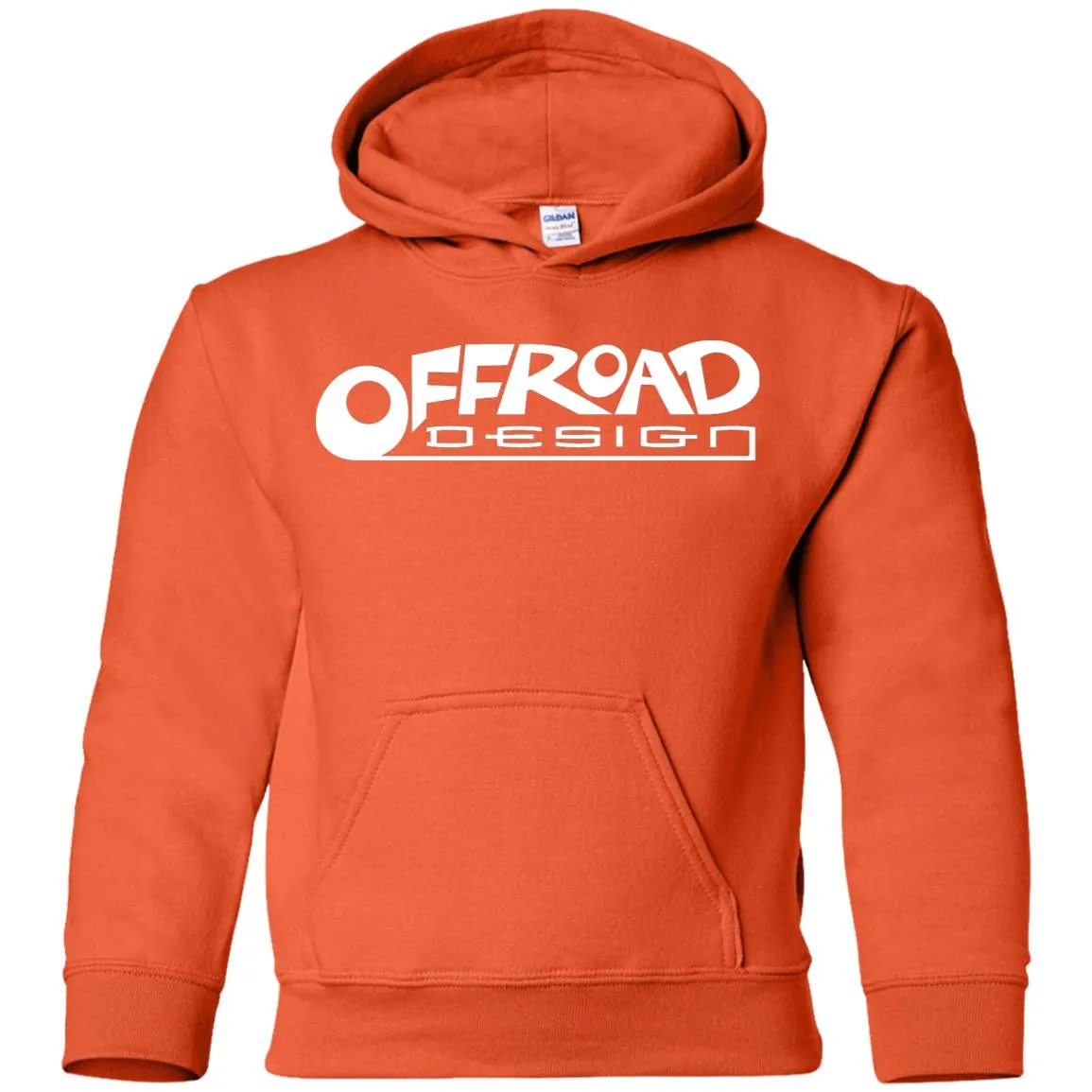 Offroad Design white logo G185B Gildan Youth Pullover Hoodie