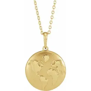 Old World Globe 16-18" Necklace or Pendant 87532