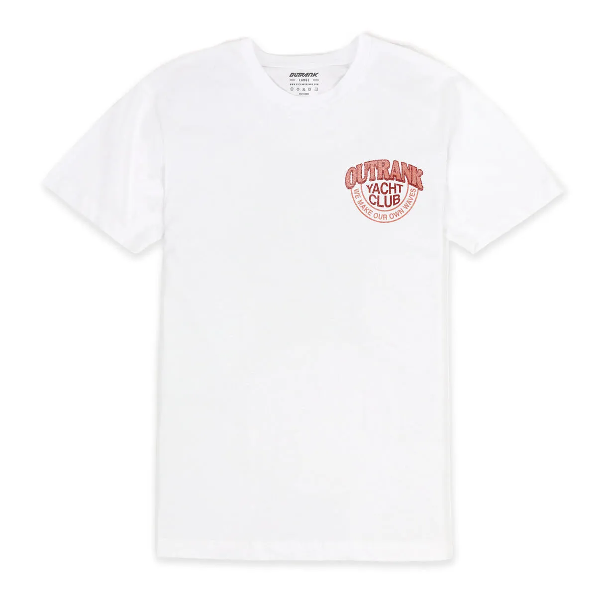 Outrank We Make Our Own Waves White Tee