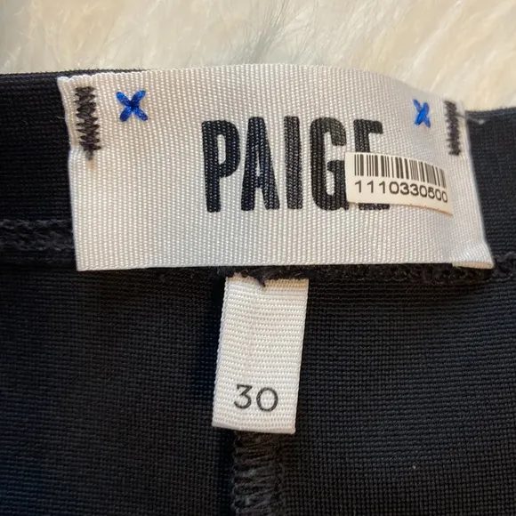 Paige Denim Black Wax Coated Maternity Jeans Sz 30