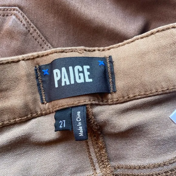PAIGE Faux Suede BOMBSHELL Skinny Jeans