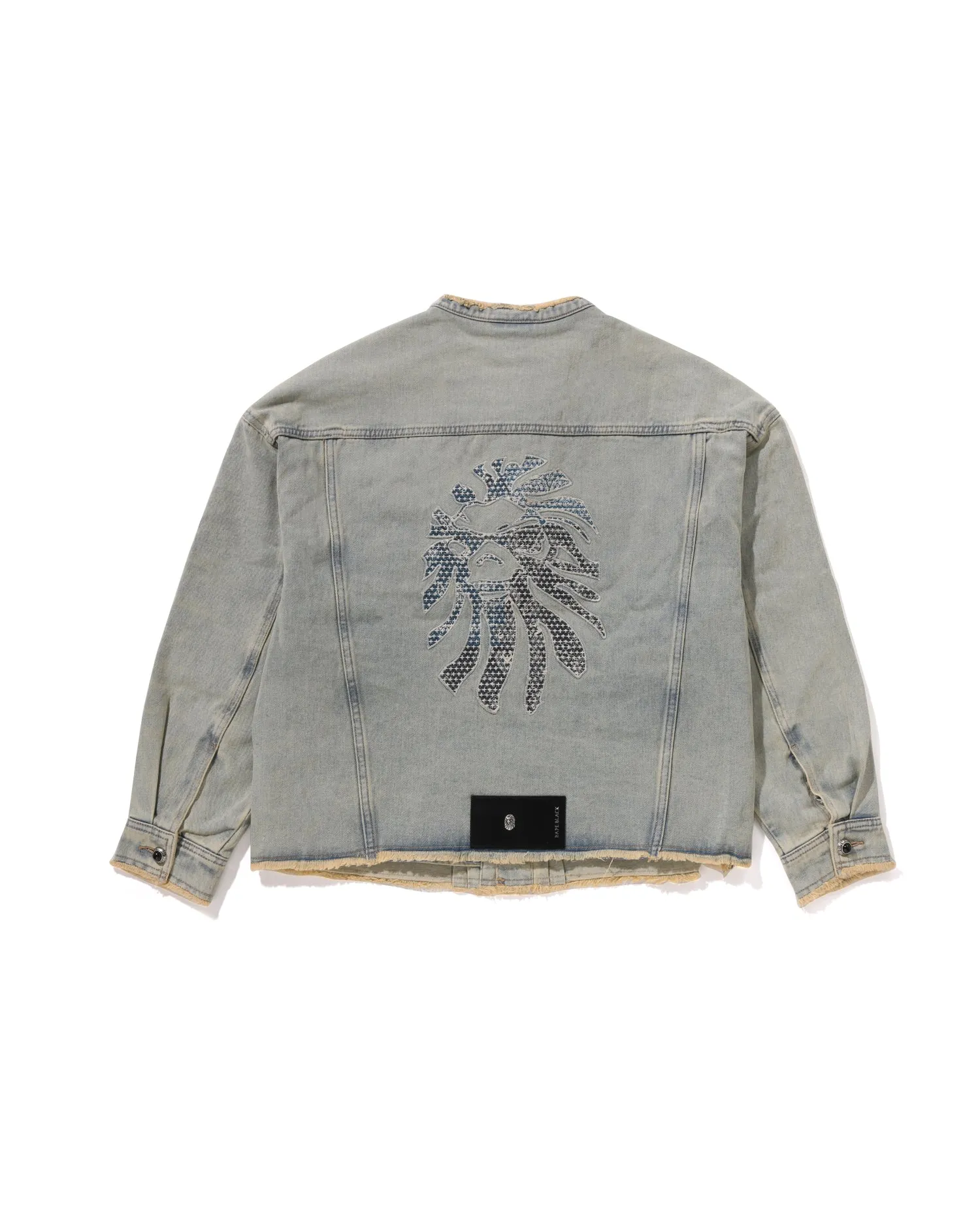 Paisley Patch Collarless Jacket
