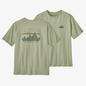 Patagonia Mens '73 Skyline Organic SS Tee - Salvia Green