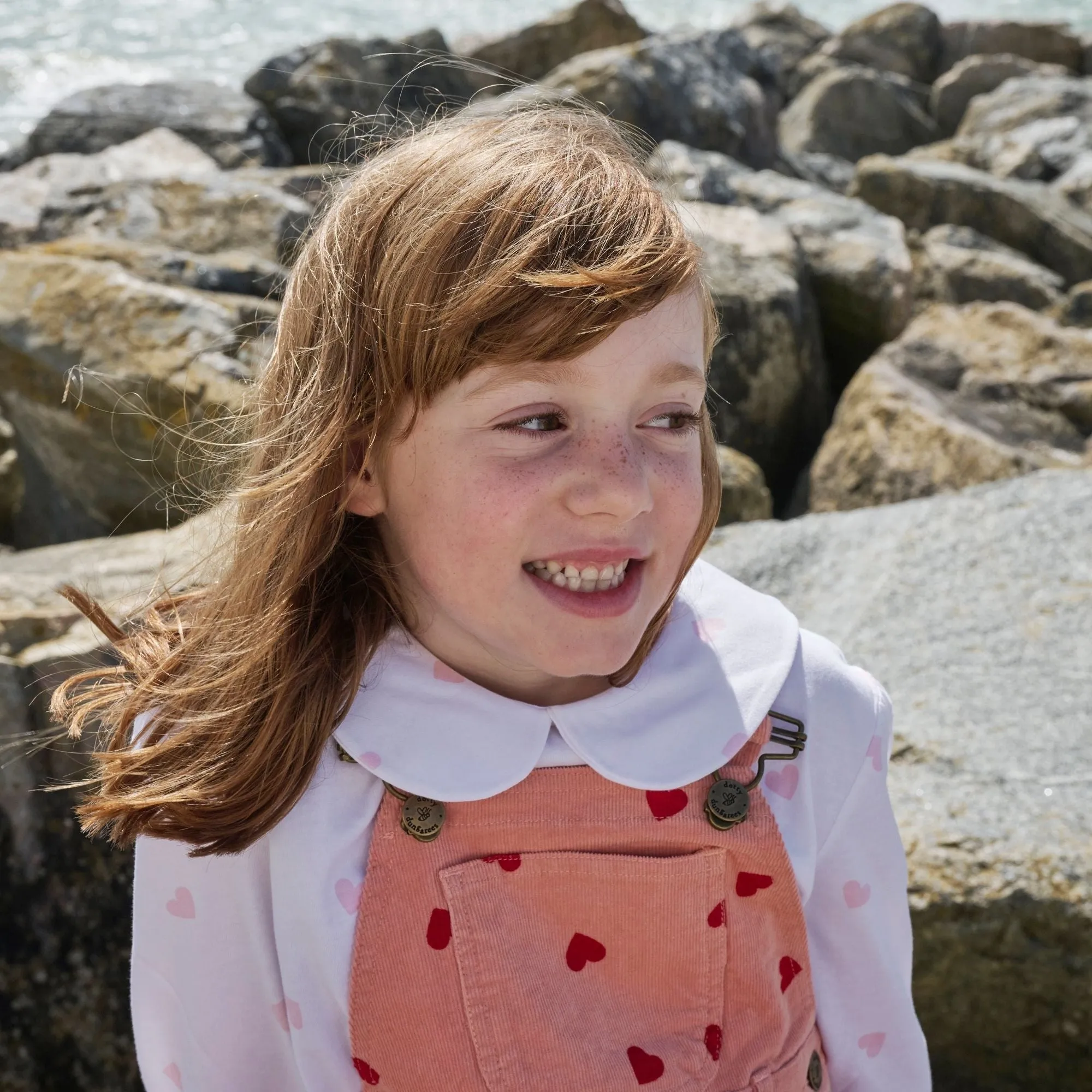 Peter Pan Collar - Pink Dot