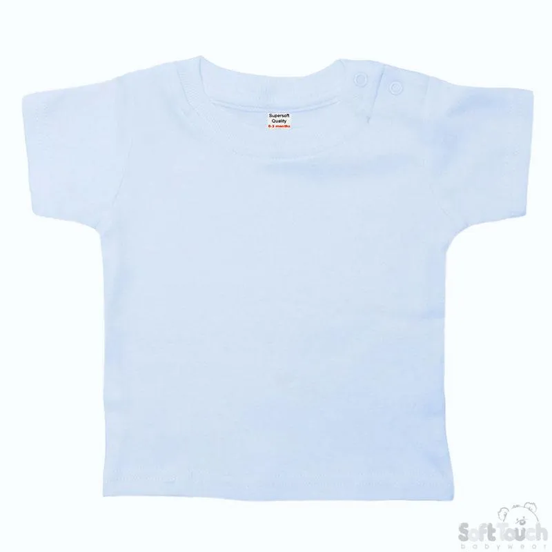PLAIN BLUE TEE SHIRT (3-6 MONTHS) TS4653-B