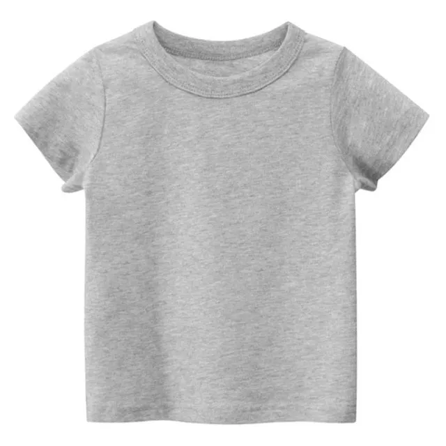 Plain Cotton T-Shirt for Ages 1 - 8 Years