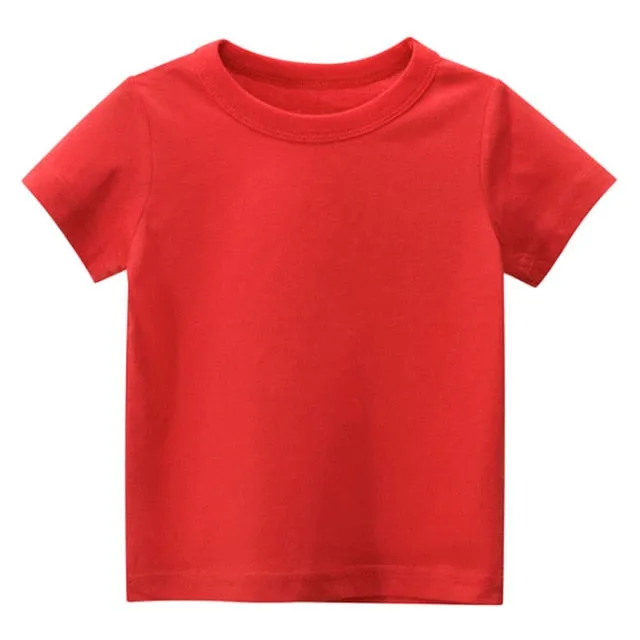 Plain Cotton T-Shirt for Ages 1 - 8 Years