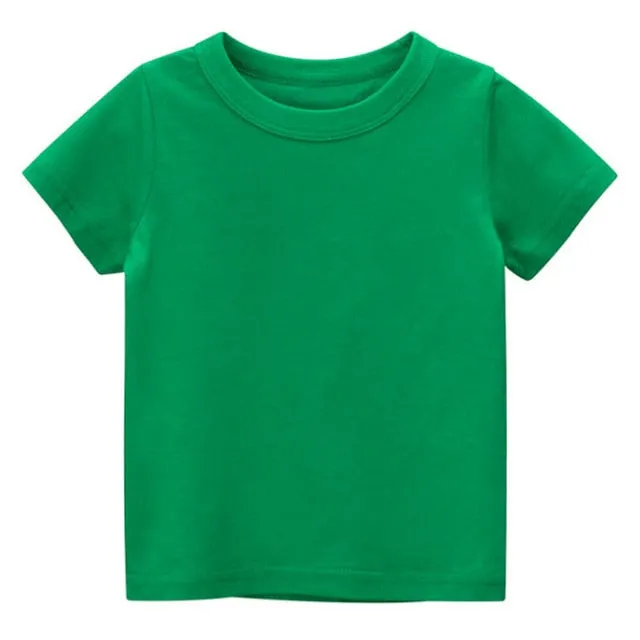 Plain Cotton T-Shirt for Ages 1 - 8 Years