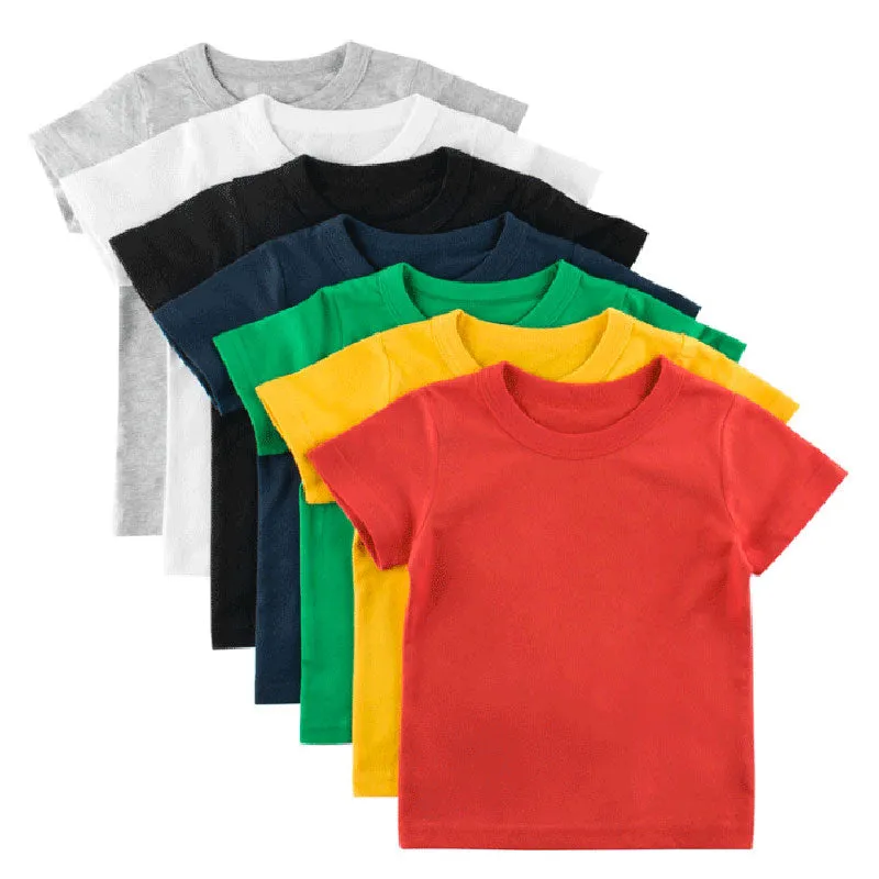 Plain Cotton T-Shirt for Ages 1 - 8 Years