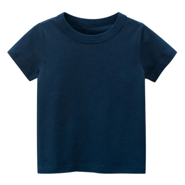 Plain Cotton T-Shirt for Ages 1 - 8 Years