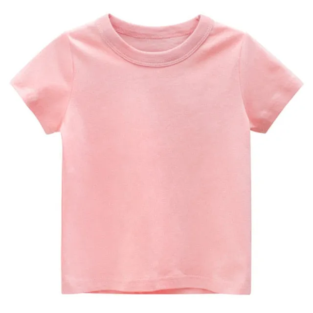 Plain Cotton T-Shirt for Ages 1 - 8 Years