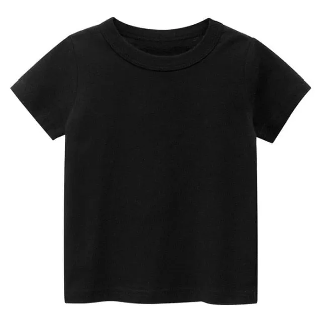 Plain Cotton T-Shirt for Ages 1 - 8 Years