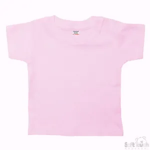 PLAIN PINK TEE SHIRT (6-9 MONTHS) TS4652-P