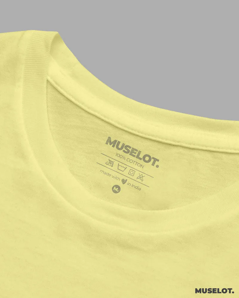 Plain women's yellow t shirt