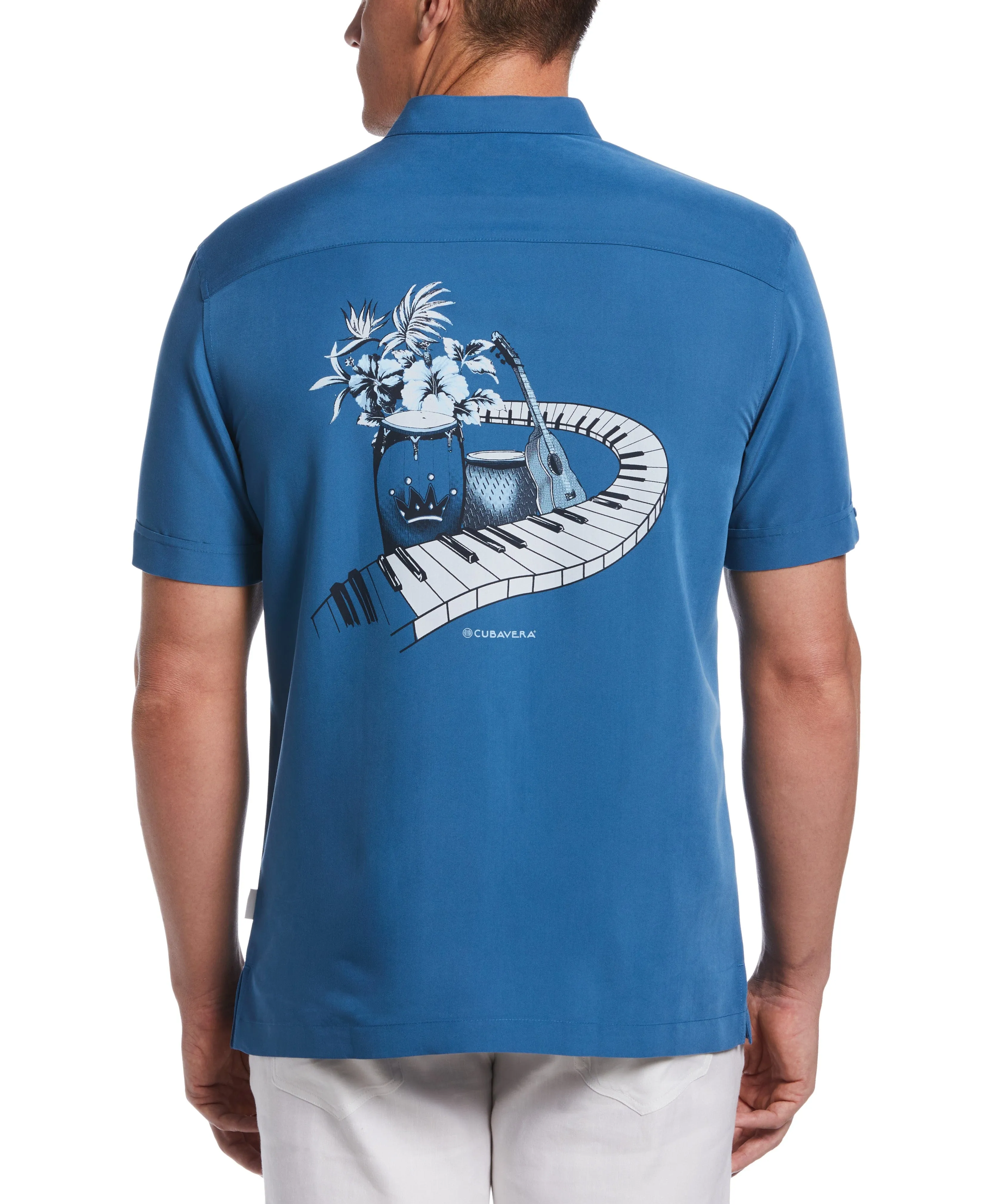 Print Retro Panel Shirt