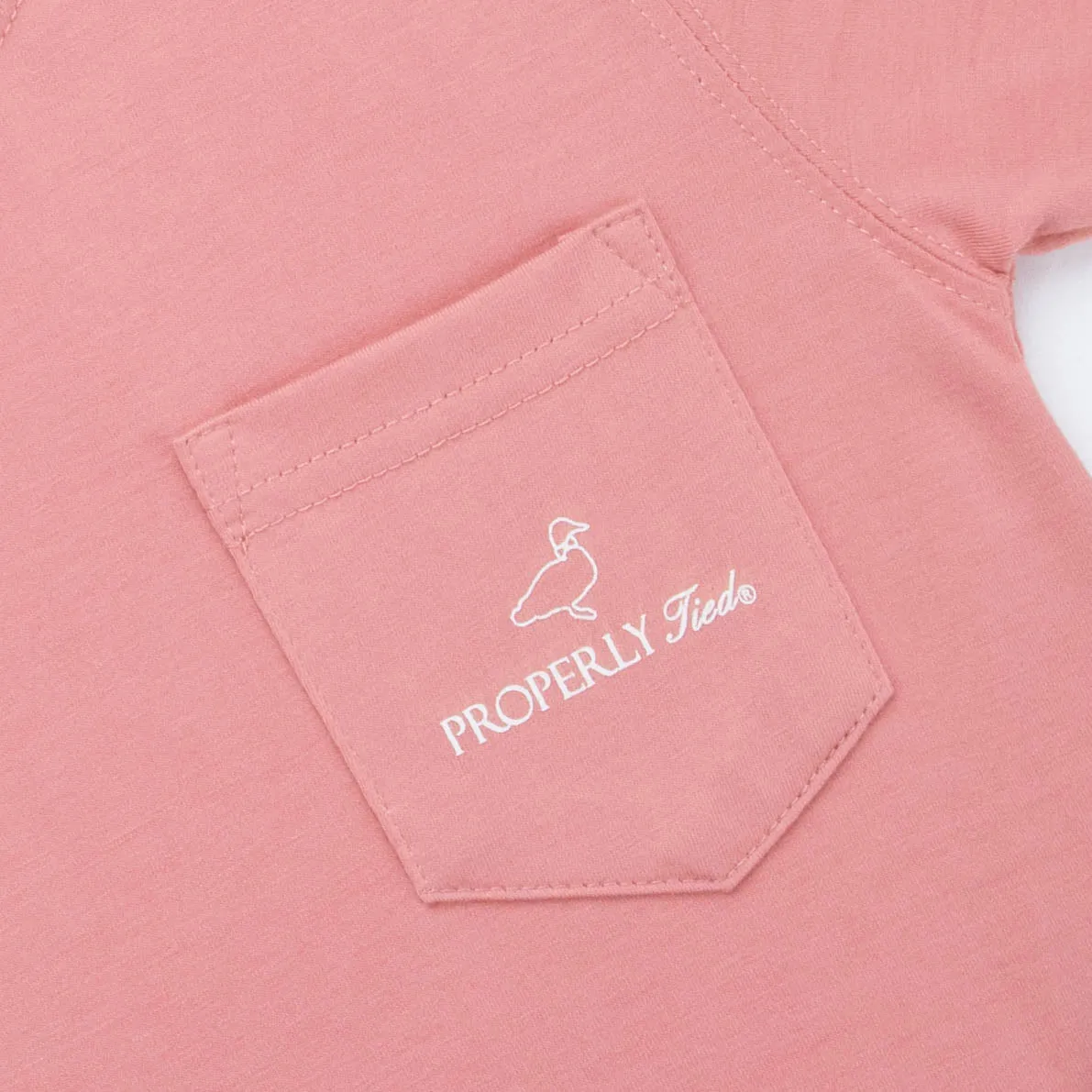 Properly Tied Compass Long Sleeve Shirt, Salmon