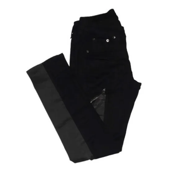 Rag &amp; Bone Nina Skinny Jeans Leather Jegging Blue