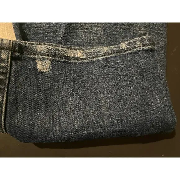 Rag &amp; bone women's jeans, Maya High-Rise Ankle Slim, 27, distressed, button fly
