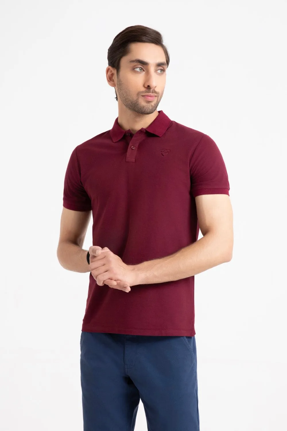 Red Collar T-Shirt